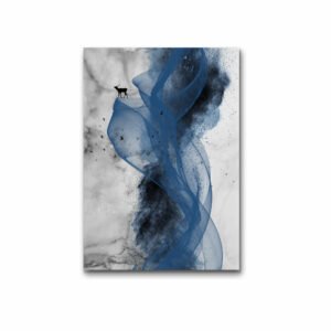 Canvas Print Painting Modern Abstract Blue Splash-ink Painting Wall Art Pictures Living Room Cuadros Decor
